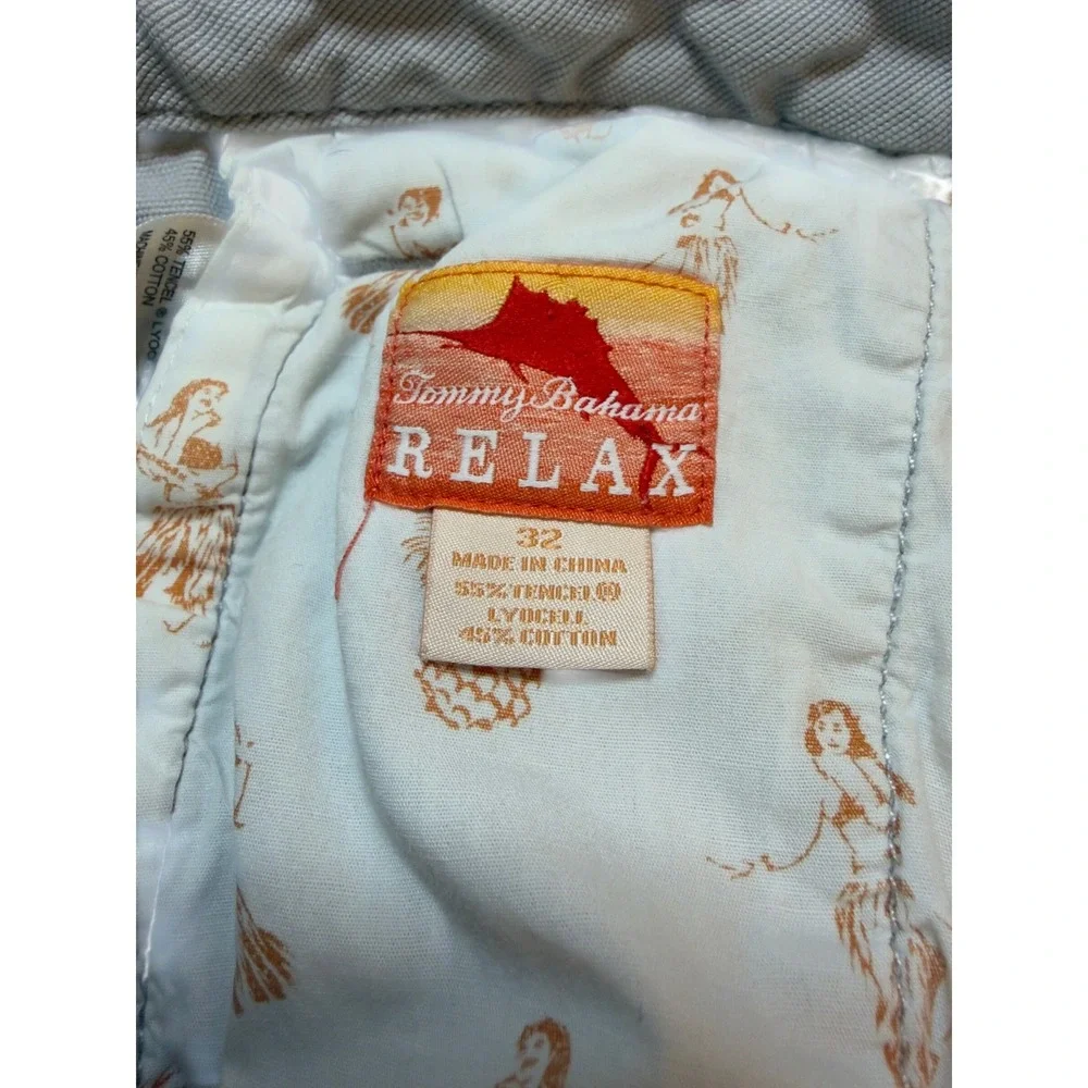 Tommy Bahama Cargo Shorts Mens 32 Grey Good Relax Utility Island Tropical